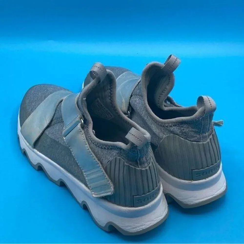 Sorel Kinetic Scalloped Sole‎ Trainer In Grey